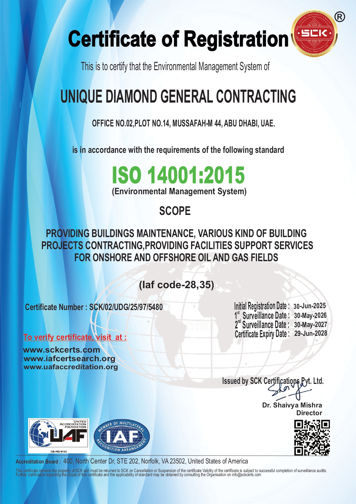 UNIQUE DIAMOND GENERAL CONTRACTING ISO 14001-5480_page-0001